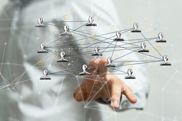 Telecommunication concept with abstract network structure
