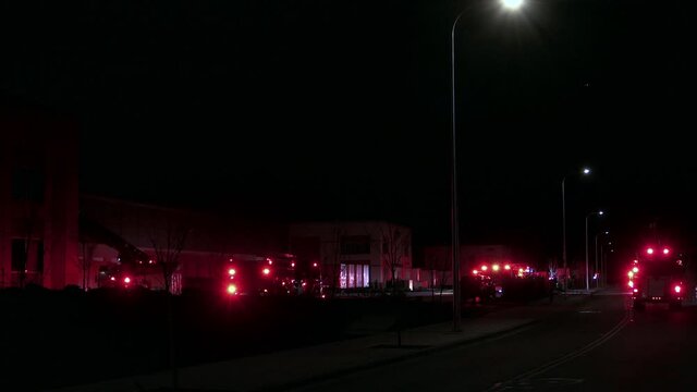 fire truck responding to 911 call