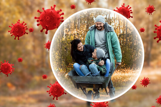 Parents and children are protected from viruses, bacteria and disease. Healthy lifestyle, good immunity, vaccination.