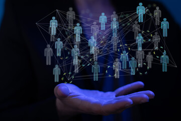 conference team work connection digital concept