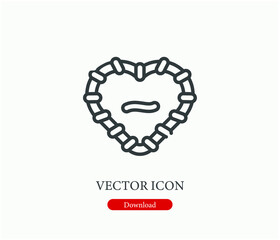 Cookie vector icon.  Editable stroke. Linear style sign for use on web design and mobile apps, logo. Symbol illustration. Pixel vector graphics - Vector