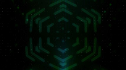 Abstract futuristic green HUD interface banner background. Hi-tech digital cyber grid concept. FUI,GUI,UI virtual design cyberspace crypto blockchain trading elements template for business, technology