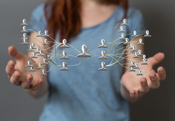 team hierarchy connection group digital