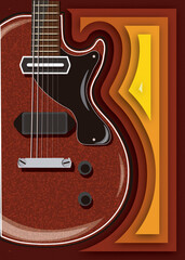 Ilustraci&oacute;n de Guitarra