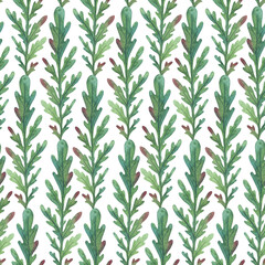 Obraz premium Watercolor carved red-green leaf.