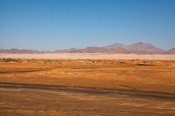 Desert Egypt, mountains sands