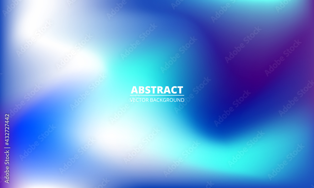 Aufkleber Bright multicolored holographic background. Abstract liquid colorful gradient creative banner. Blurred soft blend color gradation minimalist background. Vector illustration EPS10.