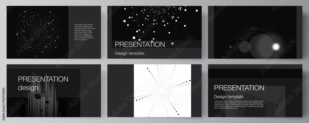 Poster vector layout of the presentation slides design templates for presentation brochure, brochure cover.