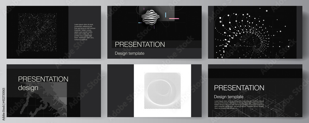 Poster vector layout of the presentation slides design business templates, template for presentation brochu