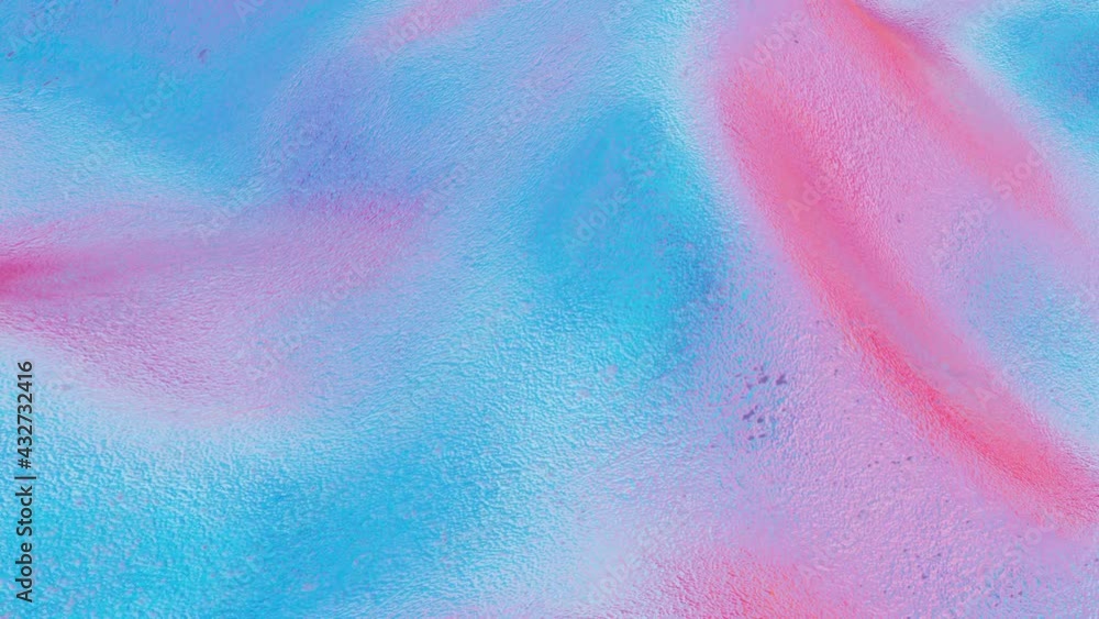 Poster smooth wave surface with a turquoise purple tint. looped animated background. abstract animation. 3d
