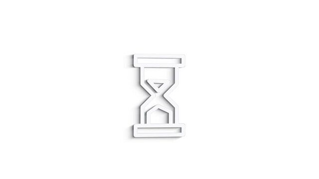 Office icon. Web 3D shadow icon set. Office, great design for any purposes. Motion graphics.