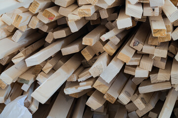 Pine wood lumber for construction pile