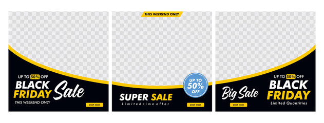 Creative vector of Black friday sale banner, Perfect for social media post, background and web internet ads.