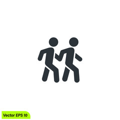 pedestrian walk icon