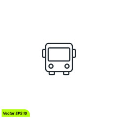 illustration of a bus icon