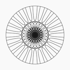 Obraz premium Circle Logo/Vintage Wheel Design