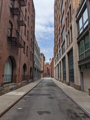 Fototapeta na wymiar Buildings in Downtown Manhattan (Tribeca), New York City, NY - April 2021
