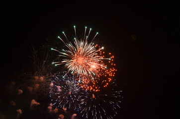 Fireworks on Victory Day in Moscow