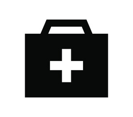 Medical suitcase icon