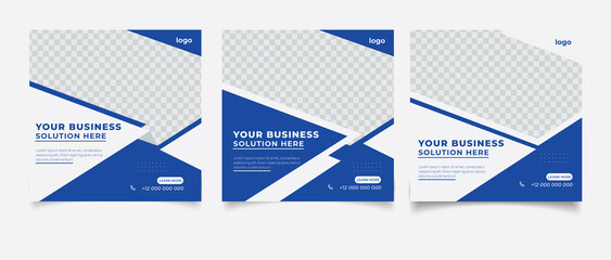 Exclusive Template Post Square banner for instagram, business