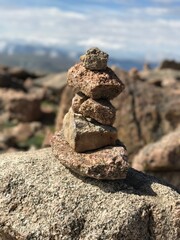 Fototapeta na wymiar stacked rocks