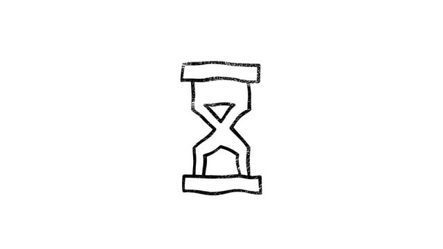 Office icon. Hand draw shadow icon. Office, great design for any purposes. Motion graphics.