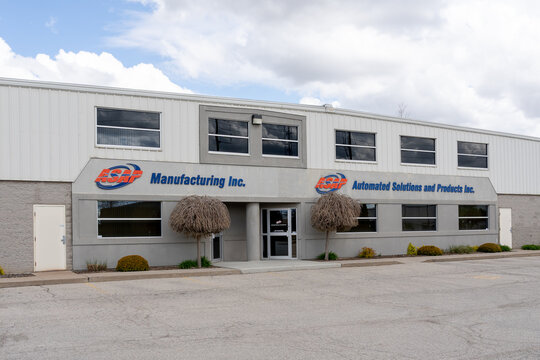 Brantford, On, Canada - May 8, 2021: ASAP - Automated Solutions And Products headquarters in Brantford, On, Canada. ASAP is a specialized integrator in Robotics, Automation Manufacturing and Systems.