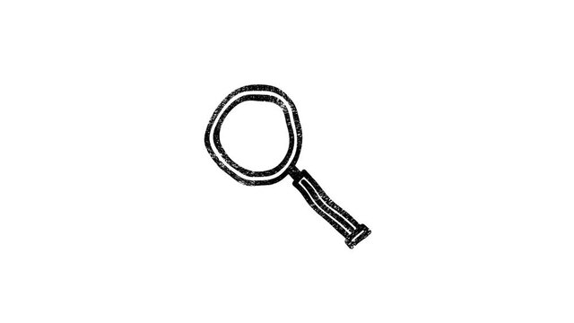 Office icon. Hand draw shadow icon. Office, great design for any purposes. Motion graphics.
