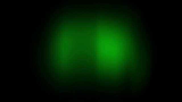 Realistic green aurora on black background.	