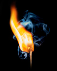 match on fire