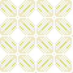 Yellow Christmas Fair Isle Seamless Pattern Background