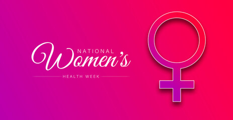 National Women's Health week vector illustration. - Powered by Adobe