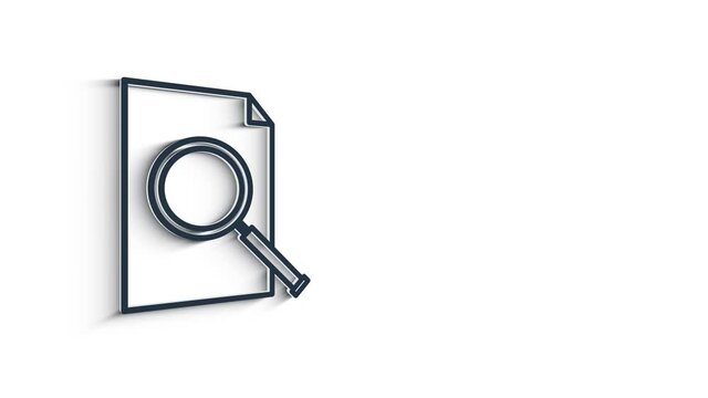 Office icon. Web 3D shadow icon set. Office, great design for any purposes. Motion graphics.
