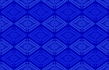 Geometric ethnic pattern seamless flower color oriental. seamless pattern. Design for fabric, curtain, background, carpet, wallpaper, clothing, wrapping, Batik, fabric,Vector illustration
