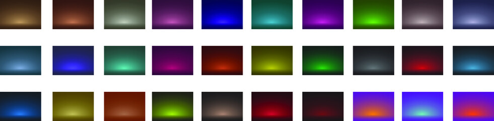 Empty product gradient backgrounds for products and banners