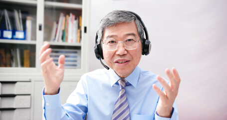 telework video meeting concept