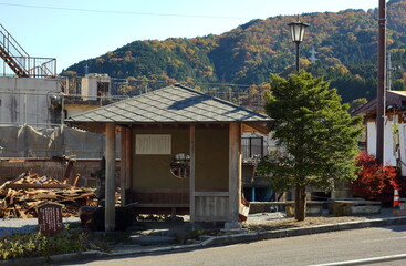 Obraz premium 2021年6月9日 栃木県日光市。 東武日光駅周辺の観光地の街並み