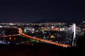 Fototapeta na wymiar 五月山からの夜景
