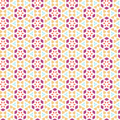 Beautiful abstract seamless colorful pattern. Use for greeting card, Cloth, Decoration invitation to a wedding, Birthday, Party and other Holidays. Arab, Indian ornament. Vector illustration. EPS 10