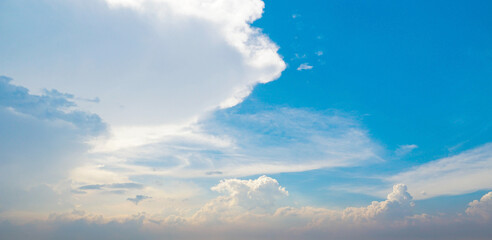 blue sky with clouds