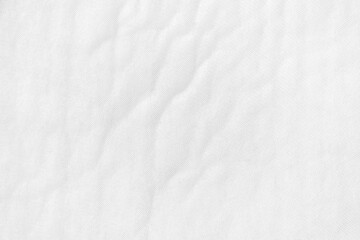 Fototapeta na wymiar White fabric blanket wall texture background. White background.