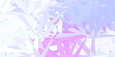 Fototapeta premium Light purple vector layout with triangle forms.