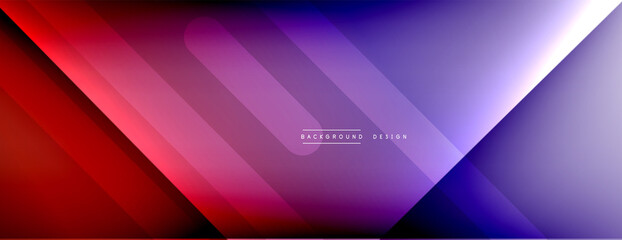 Dynamic lines abstract background. 3D shadow effects and fluid gradients. Modern overlapping forms