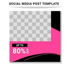 Social media post templates, perfect for digital marketing, social media templates that are modern, trendy and attractive