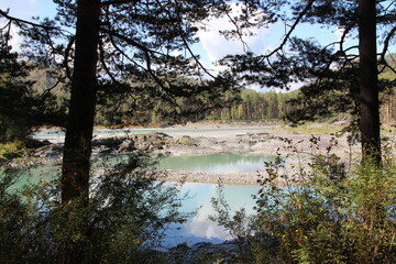 Altai nature, katun river