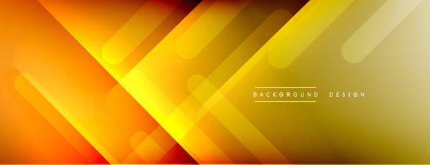 Dynamic lines abstract background. 3D shadow effects and fluid gradients. Modern overlapping forms