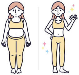 ダイエットのビフォーアフター