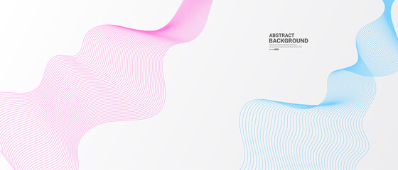 Abstract background with flowing particles. Dynamic waves. vector illustration.	
