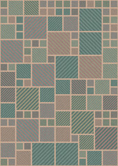 Abstract Geometric Pattern generative computational art illustration