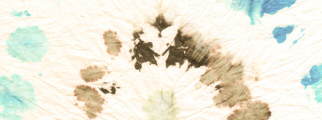  Retro Tie Dye Wash. Ink Print Silk Designs.